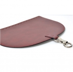 Oval Top Bag Cover with Metal Peg Lock, Elegand, 28cm. (ΒΑ000086) Color Μπορντώ / Bordeaux